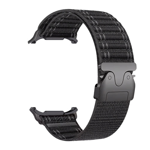 Samsung Galaxy Watch Ultra 2 Wave Nylon Strap P-Buckle (Black)