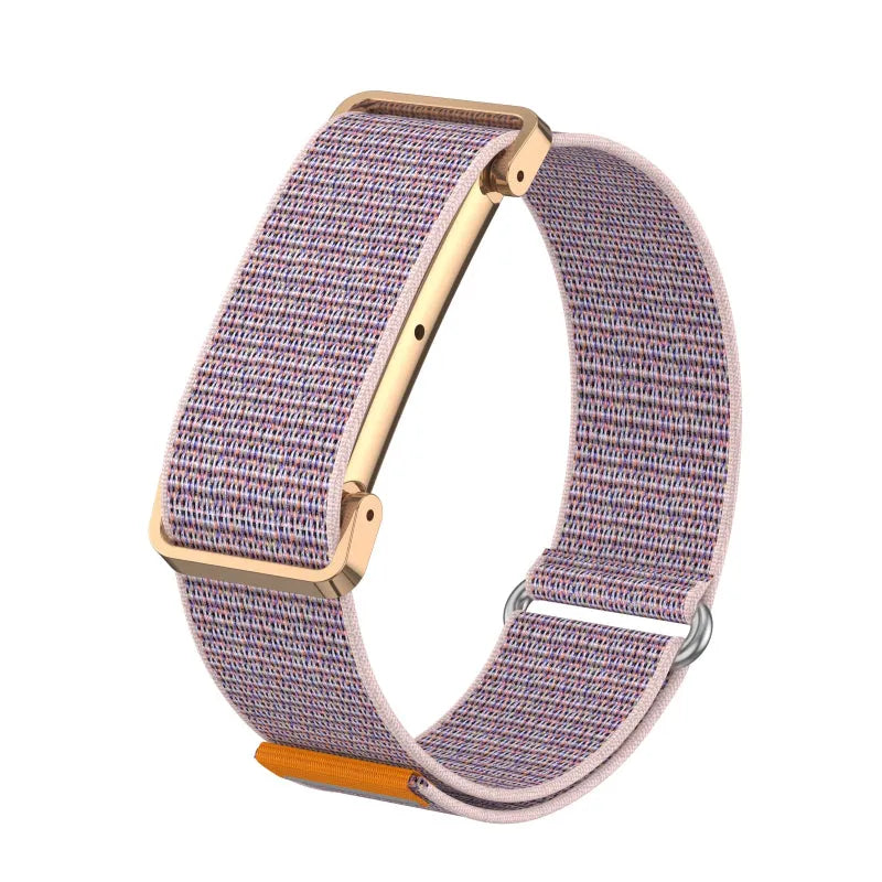 fitbit air nylon strap with frame pink