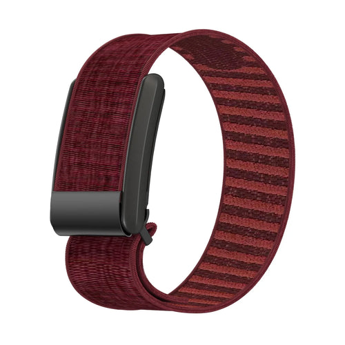 WHOOP 5.0 knitted nylon band (wijnrood)