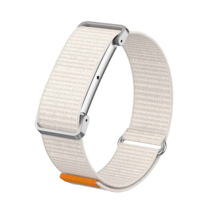 fitbit air nylon band with frame starlight