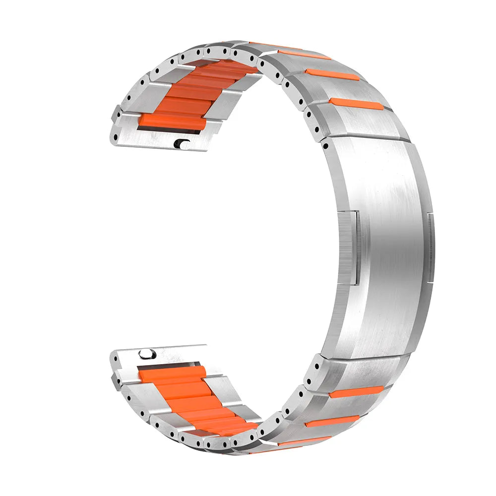 Oppo Watch X2 'One Push' stalen hybrid band (titanium/oranje)