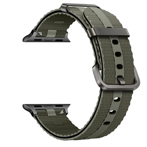 Silicone Active Strap, army green, without a watch, 3/4 front view