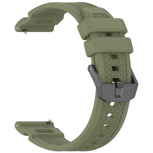 Coros Apex 4 - 46mm siliconen bandje (legergroen)