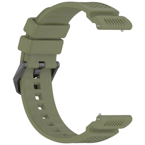 Silicone Strap, army green, without a watch, 3/4 front view