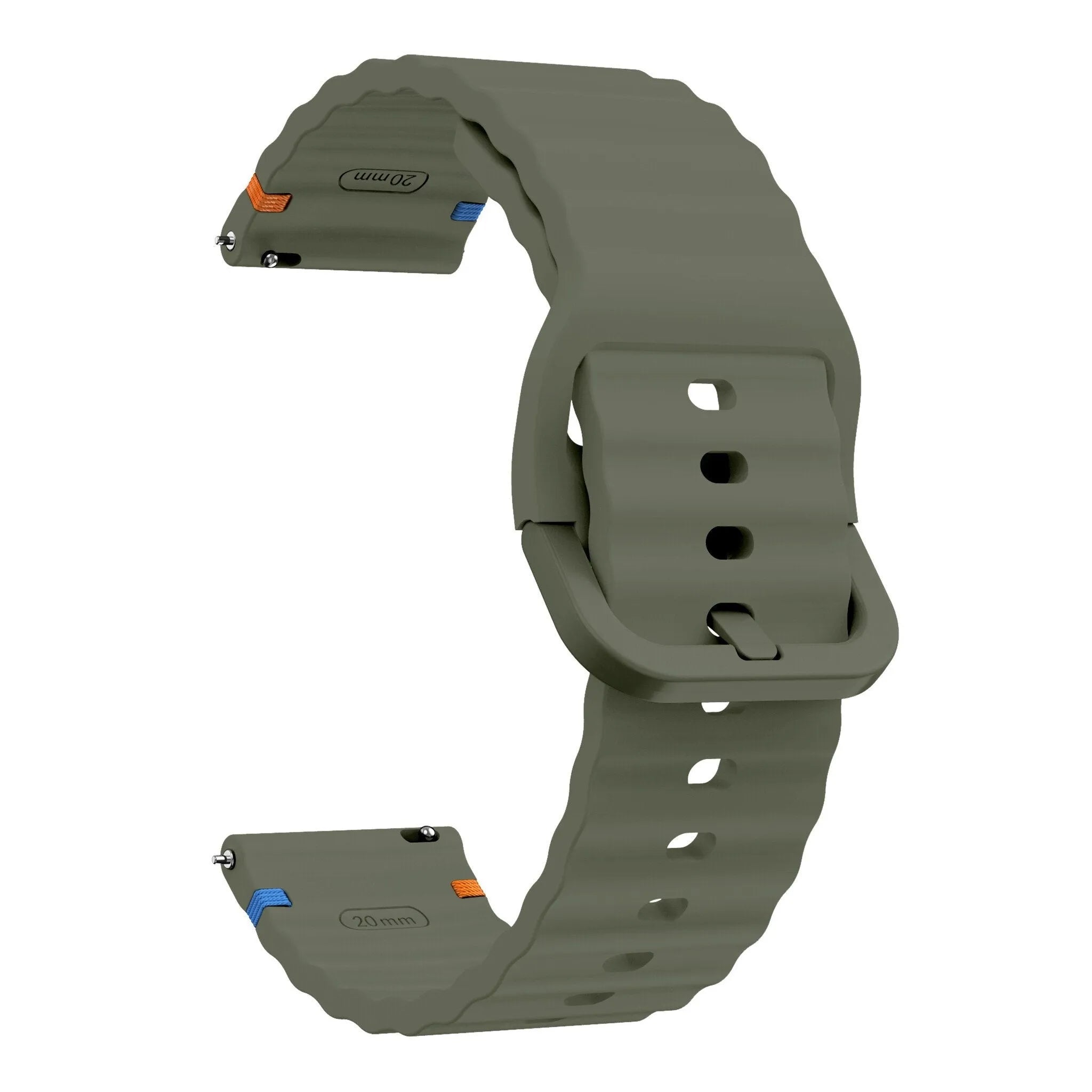 Amazfit GTR 4 Wave Silicone Bracelet (Army Green)