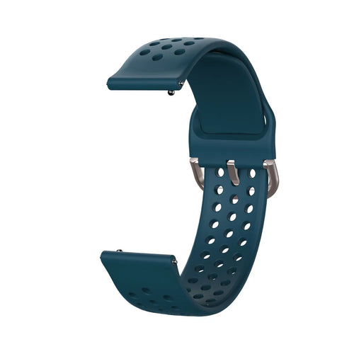 Coros Apex 42mm silicone air bandje (Rock Green)