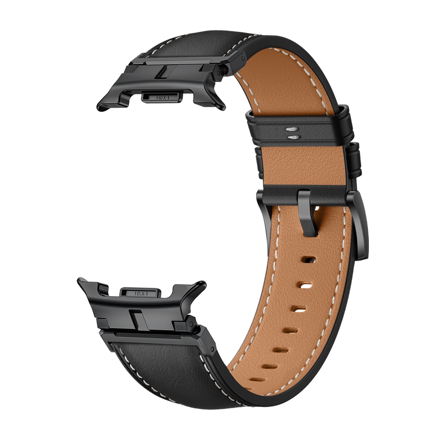Samsung Galaxy Watch 9 - 40mm premium leren bandje (zwart)