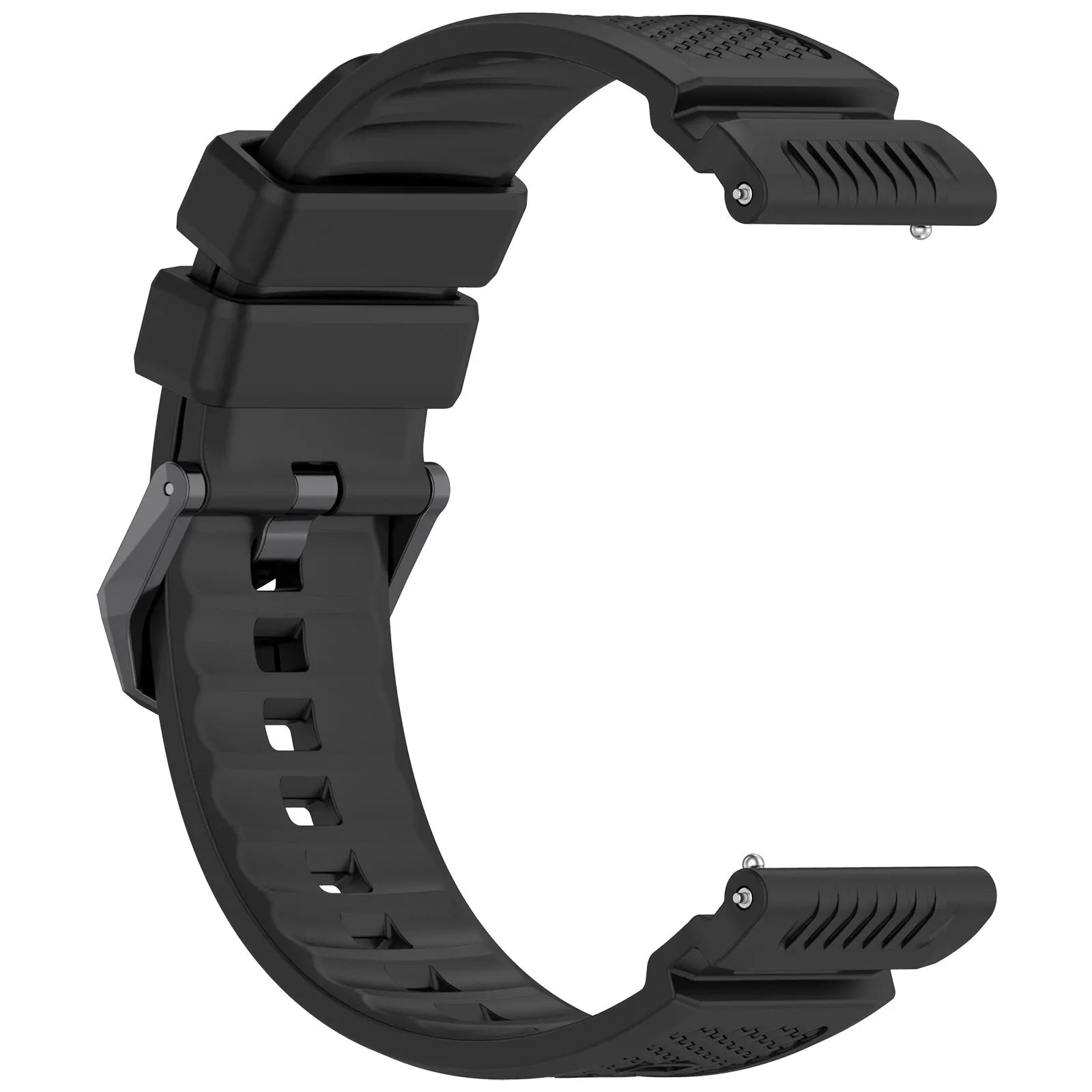 Coros Nomad siliconen bandje (zwart)