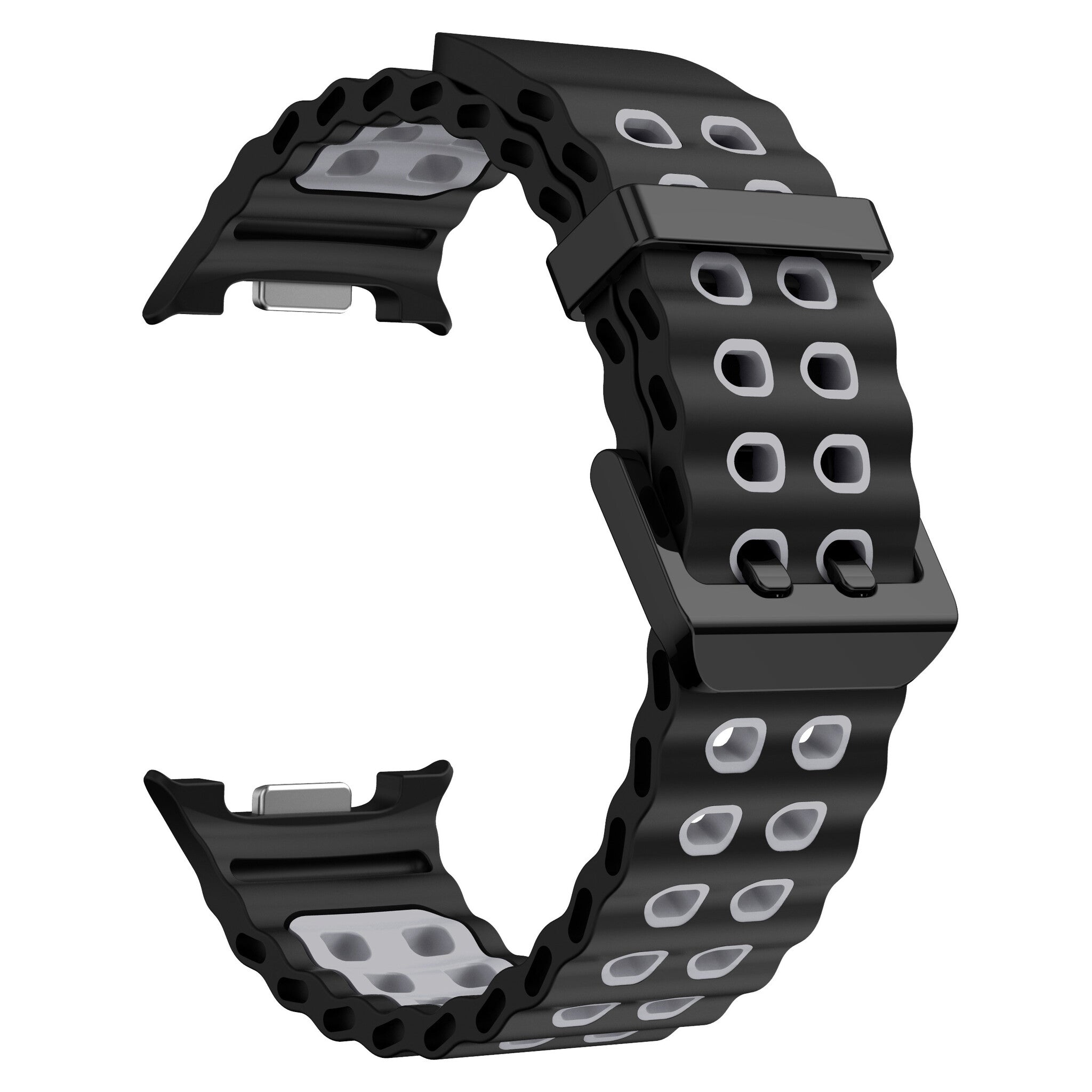 Samsung Galaxy Watch 9 - 44mm Ocean bandje (zwart/grijs)
