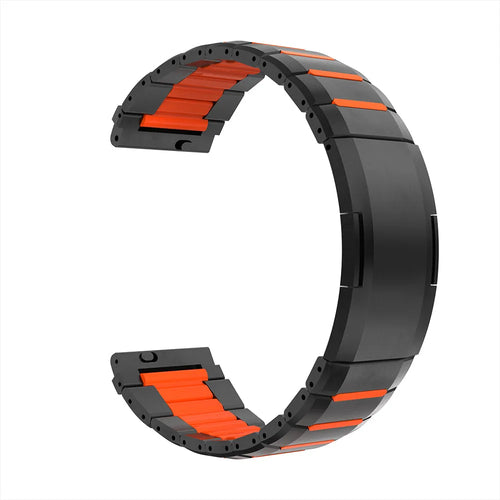 Polar Vantage M3 'One Push' Steel Hybrid Strap (Black/Orange)