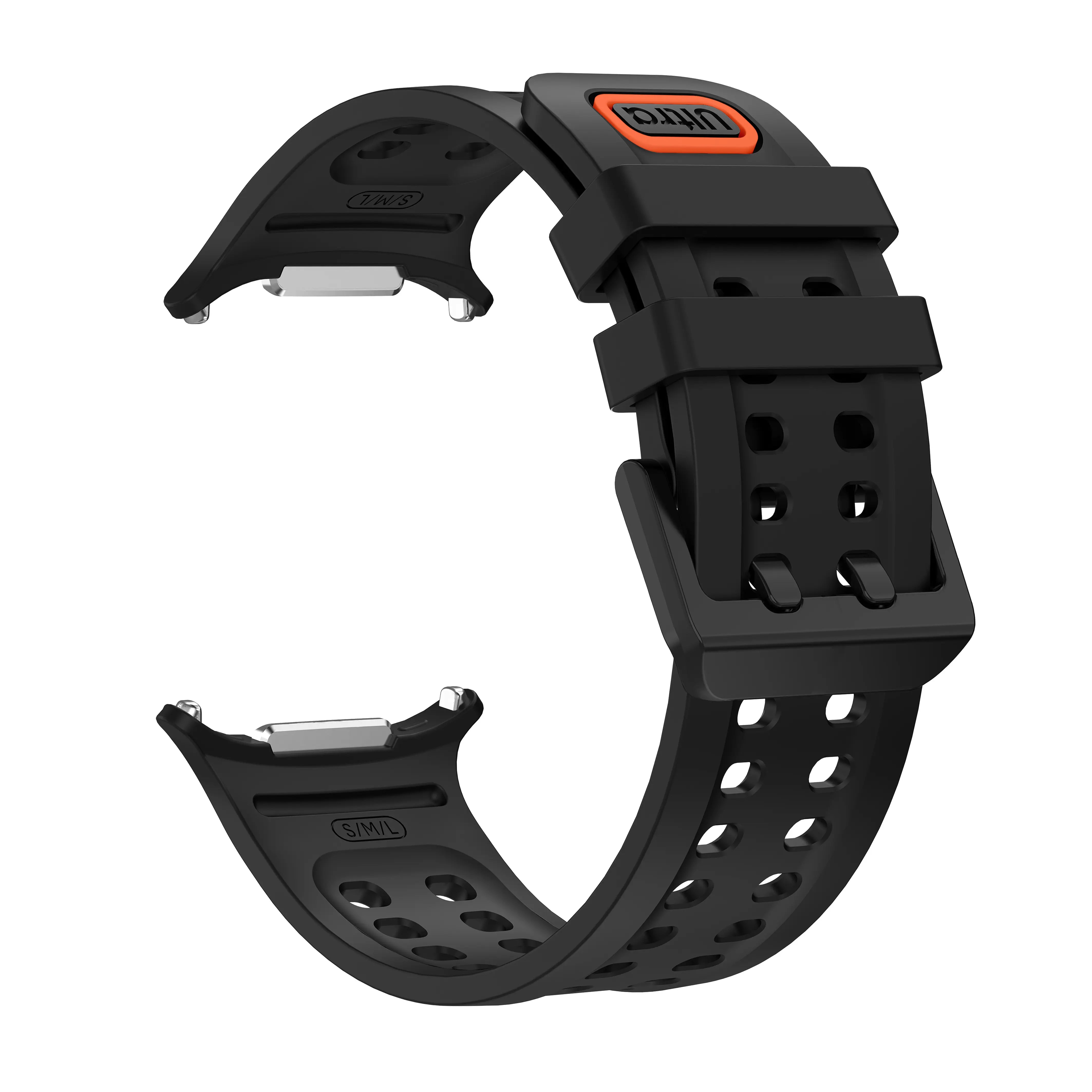 Samsung Galaxy Watch Ultra 2 siliconen bandje (zwart)