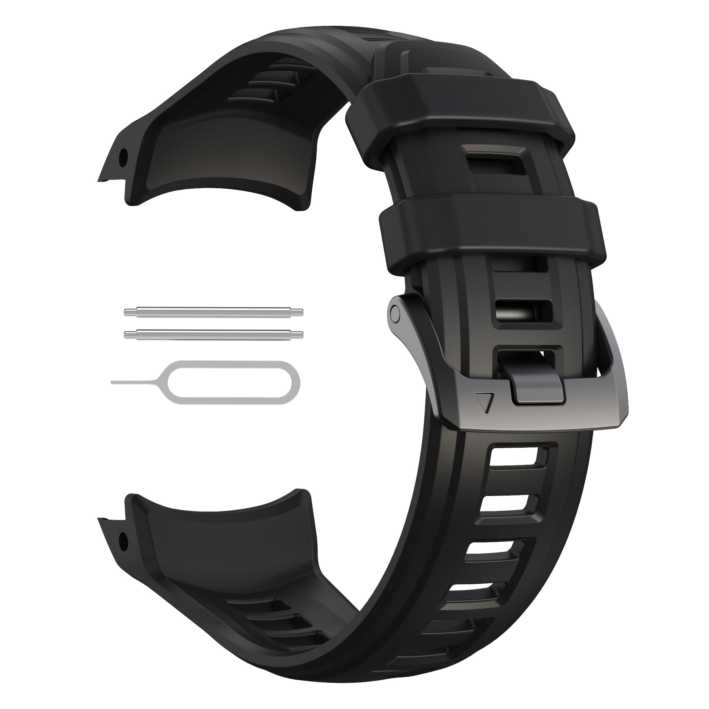 Garmin Instinct 3 - 45mm silicone band 'perfect fit' (zwart)