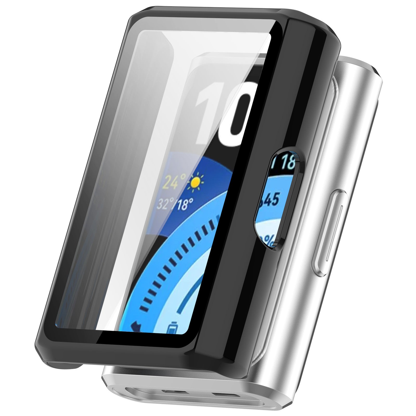 Huawei Band 11 Pro PC case met glas (zwart)
