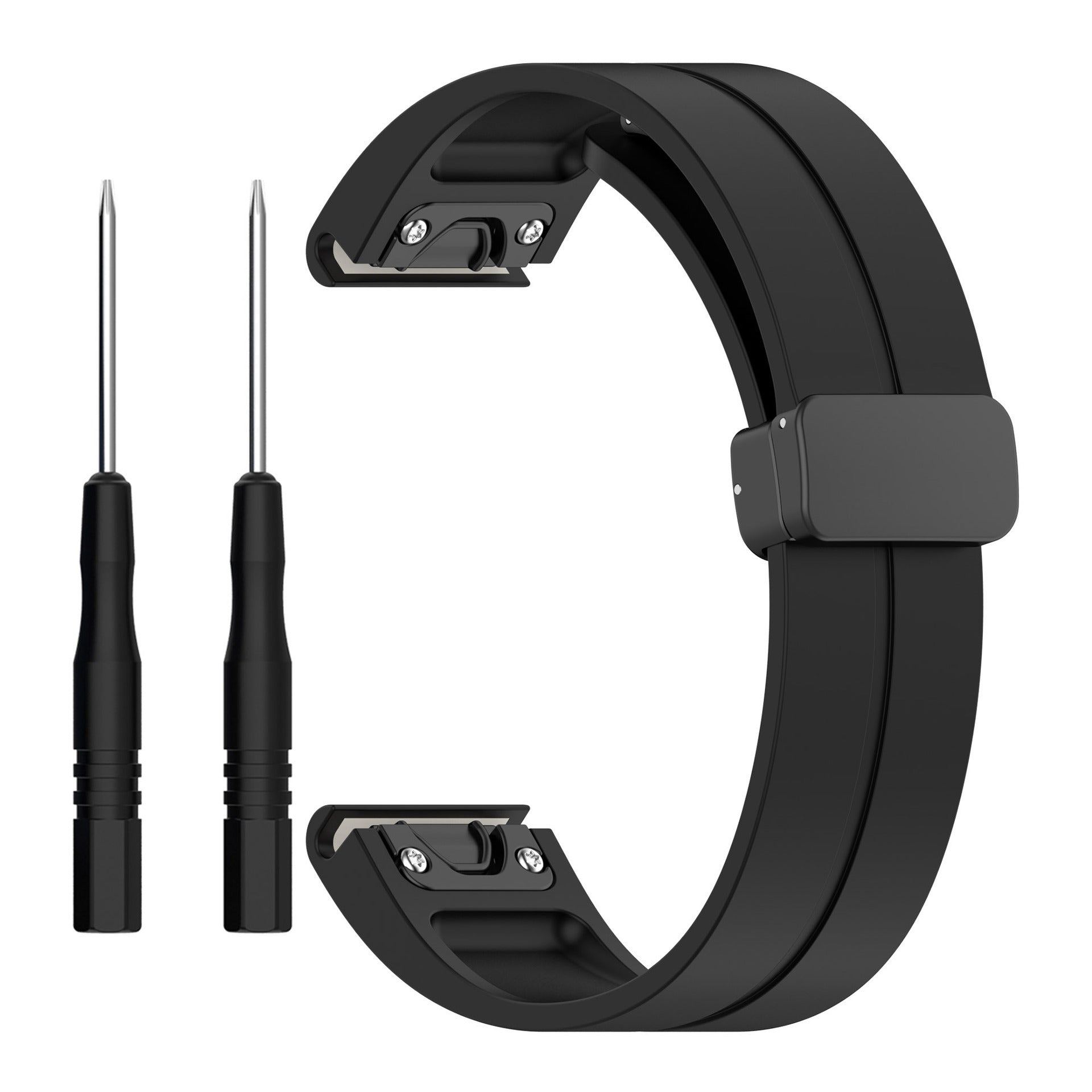 Garmin Fenix E sport band met D-buckle (zwart)