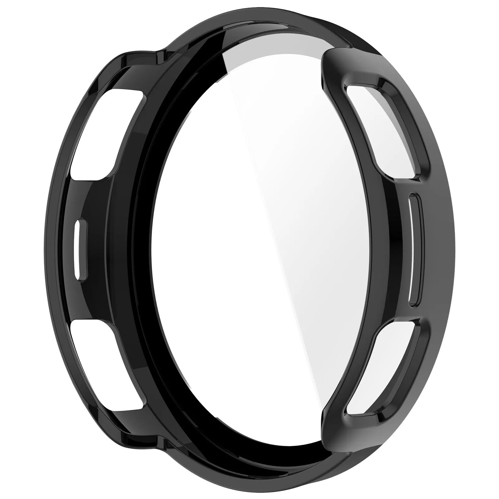 Amazfit Active 3 Premium PC case met glas (zwart)