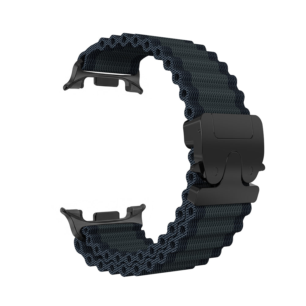 Samsung Galaxy Watch 9 - 40mm Outdoor Nylon Strap with P-Buckle (Black with Black)