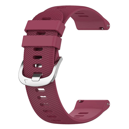 Garmin Vivoactive 6  Silicone Strap (Wine Red)