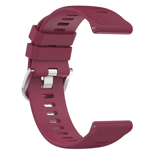 Silicone Strap, wine red, without a watch, 3/4 front view
