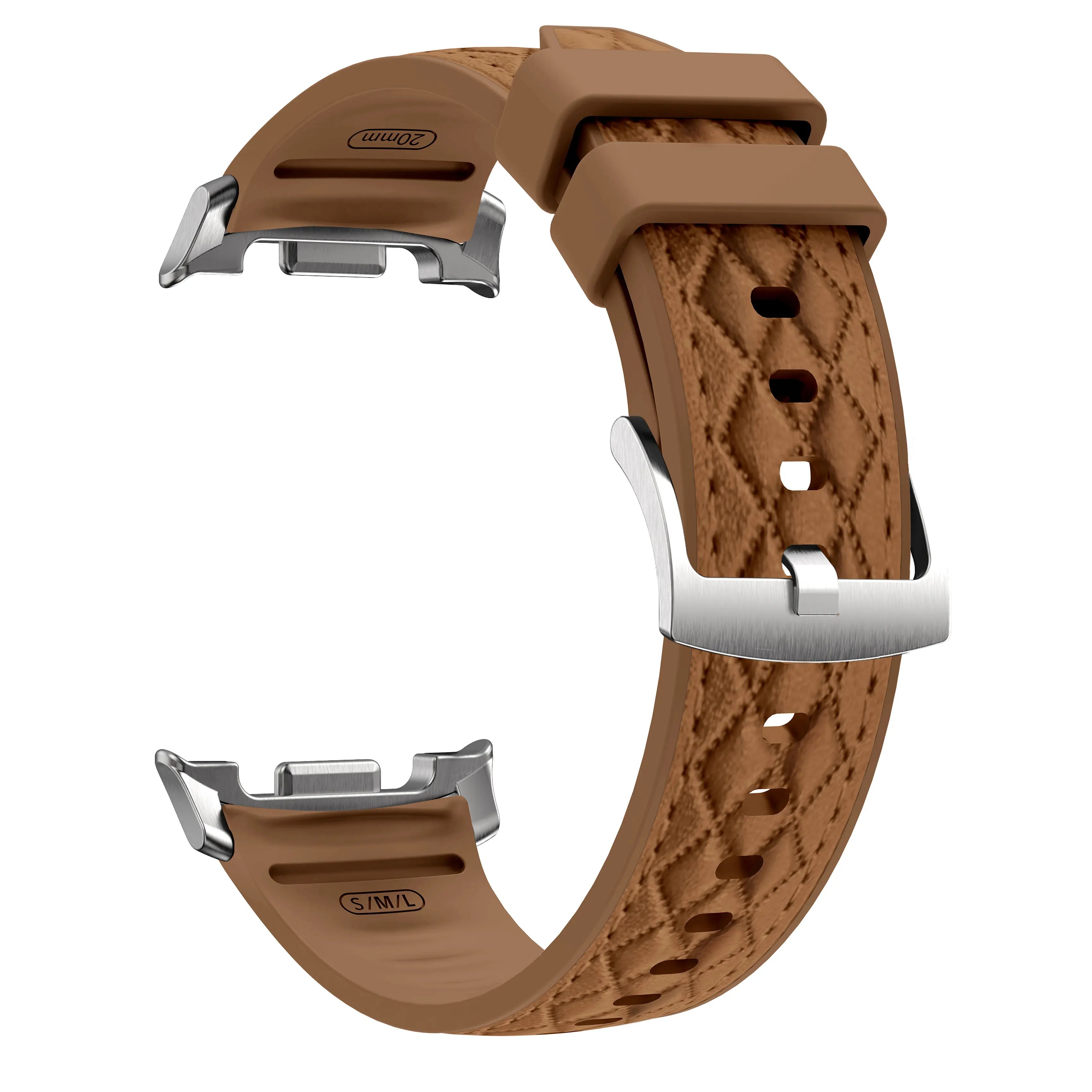 Samsung Galaxy Watch 9 - 40mm diamond hybrid leren band (bruin)
