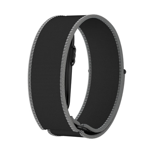 Nylon Strap for Biceps, charcoal, without a watch, 3/4 front view
