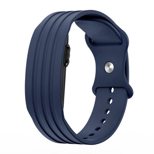 Silicone Strap 'Classic', dark blue, without a watch, 3/4 front view