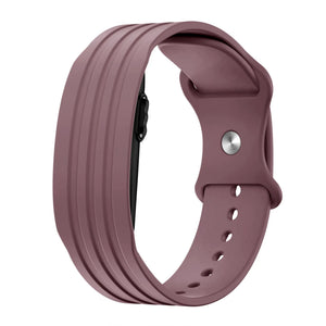 Silicone Strap 'Classic', light plum, without a watch, 3/4 front view