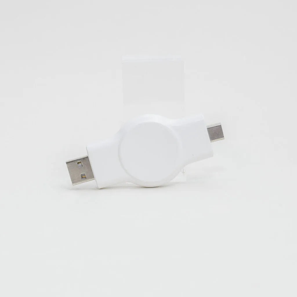 Apple Watch mini charger met USB-A & USB-C aansluiting