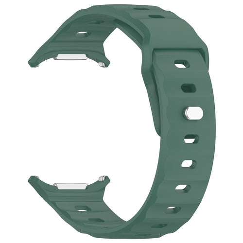 Outdoor Silicone Strap, dark green, without a watch, 3/4 front view
