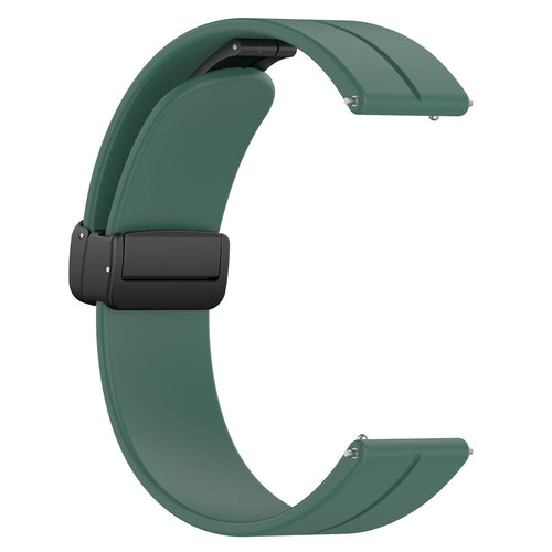 Withings Steel HR - 40mm D-Buckle Silicone Strap (Dark Green)