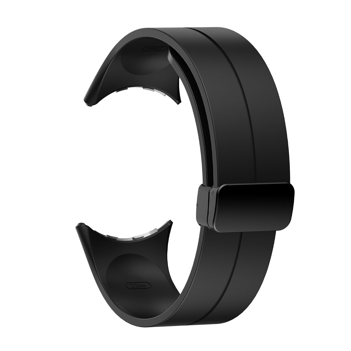 Google Pixel Watch 5 - 45mm D-buckle siliconen bandje (zwart)