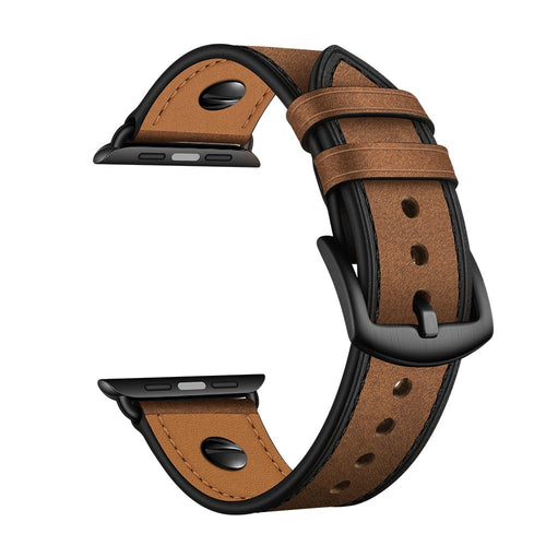 Leather Strap with Screw, beige, without a watch, 3/4 front view