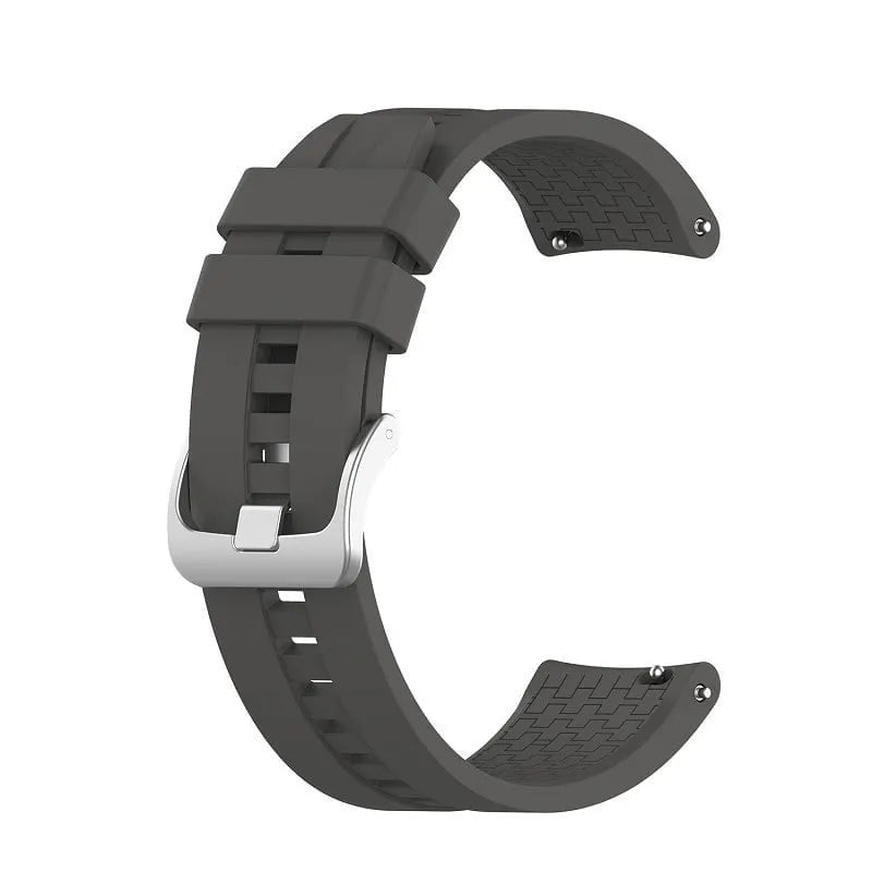 Silicone Strap 'Extreme', dark grey, without a watch, 3/4 front view