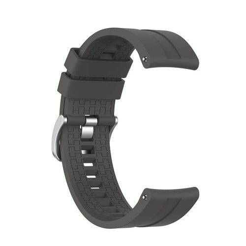 Silicone Strap 'Extreme', dark grey, without a watch, 3/4 front view