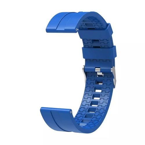 Silicone Strap 'Extreme', blue, without a watch, 3/4 front view