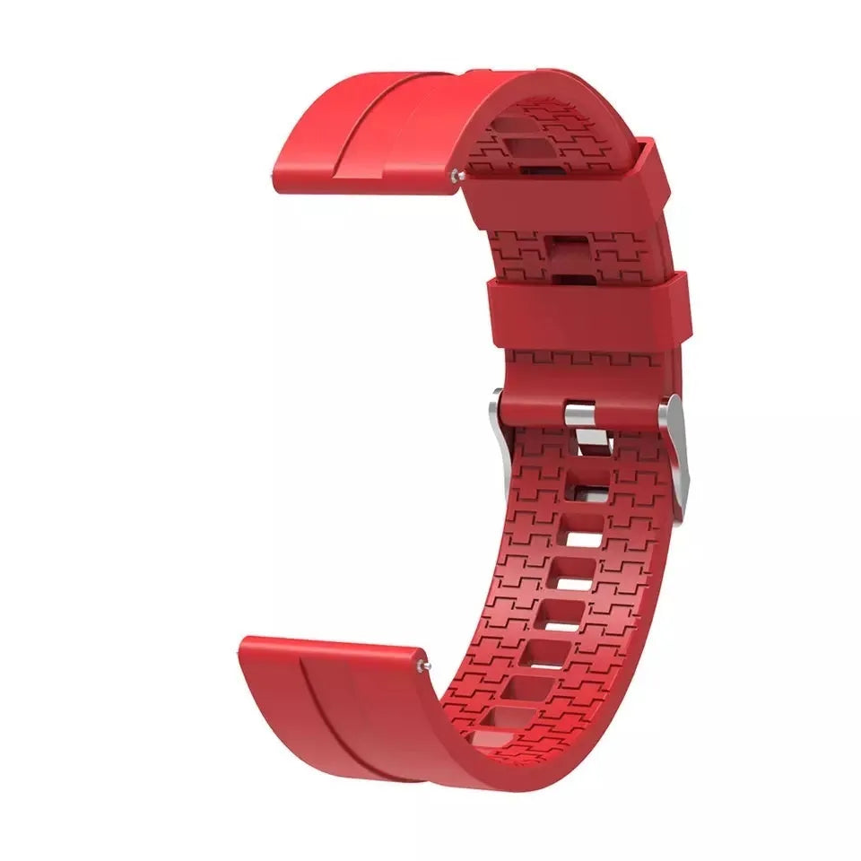 Silicone Strap 'Extreme', red, without a watch, 3/4 front view