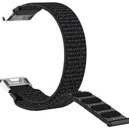 Nylon Strap, black, without a watch, 3/4 front view