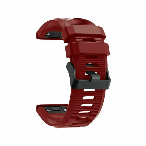 Garmin Tactix 8 - 51mm siliconen bandje (rood)