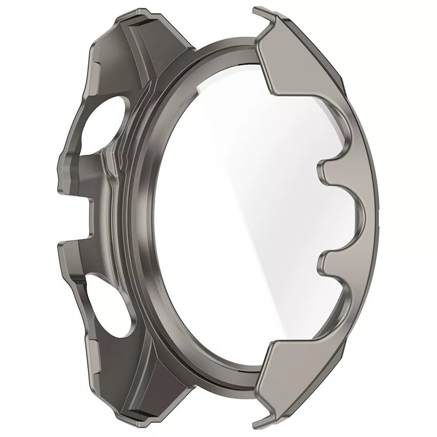 Garmin Fenix 8 - 47mm SOLAR hard case met glas (titanium/blauw)