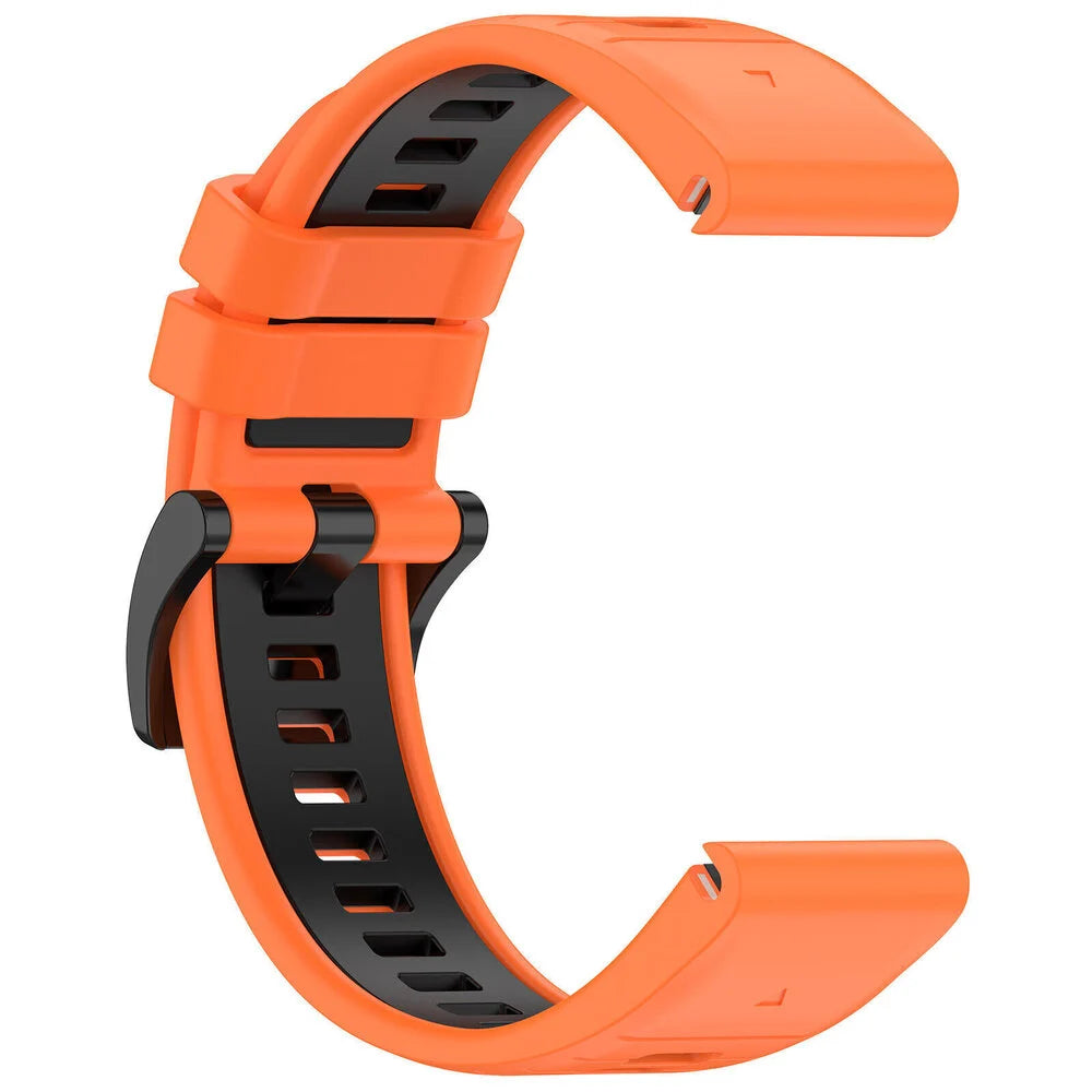 Garmin Fenix 8 Pro - 51mm sport gesp band (oranje/zwart)