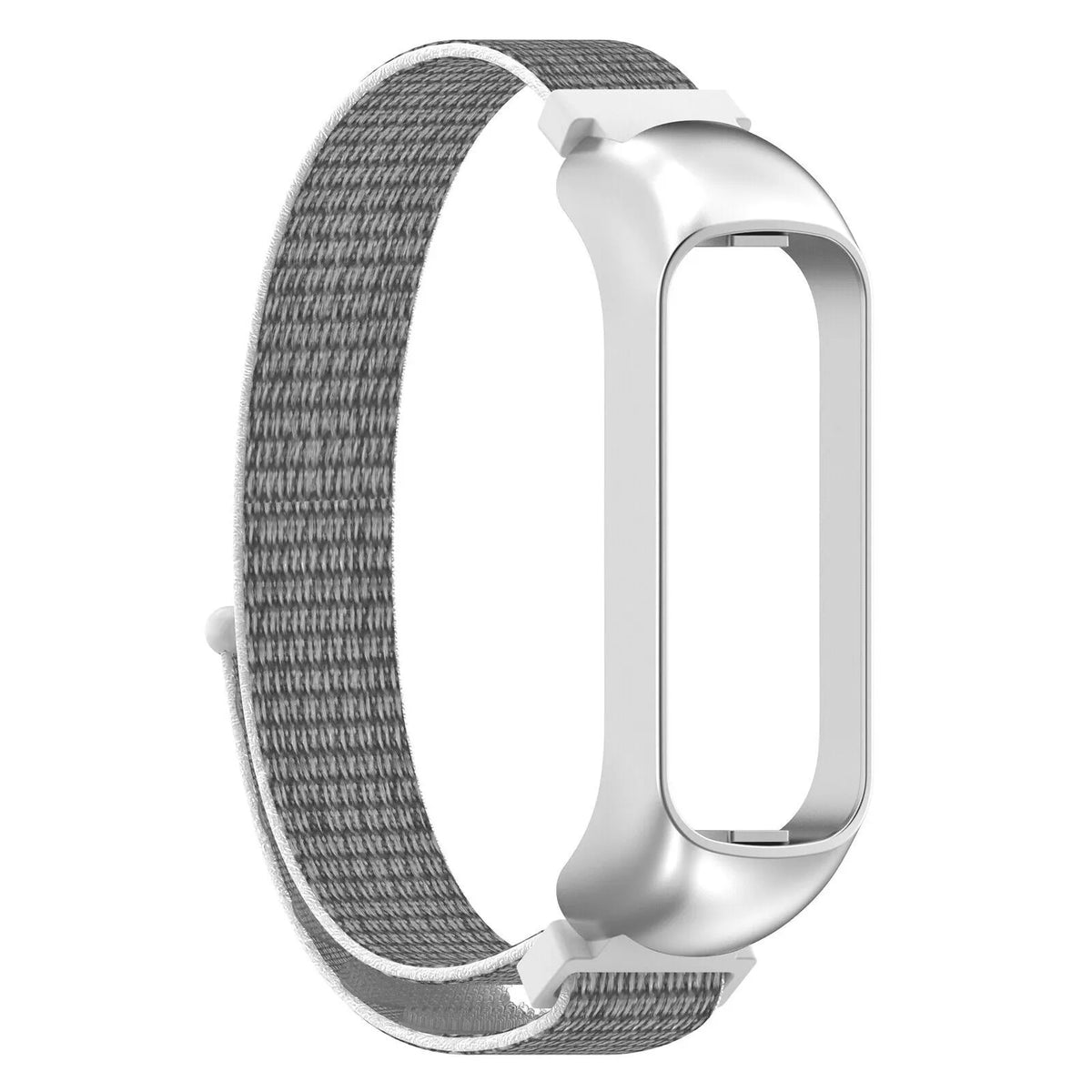 Nylon Strap, grey, without a watch, 3/4 front view