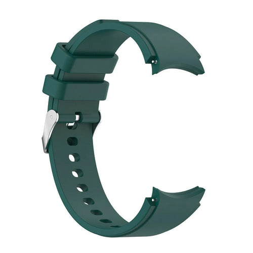 Silicone Strap 'Perfect Fit', dark green, without a watch, 3/4 front view