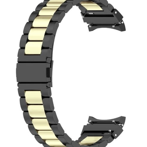 Steel Strap, black/gold, without a watch, 3/4 front view