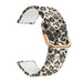Leopard siliconen bandje 20mm - universeel