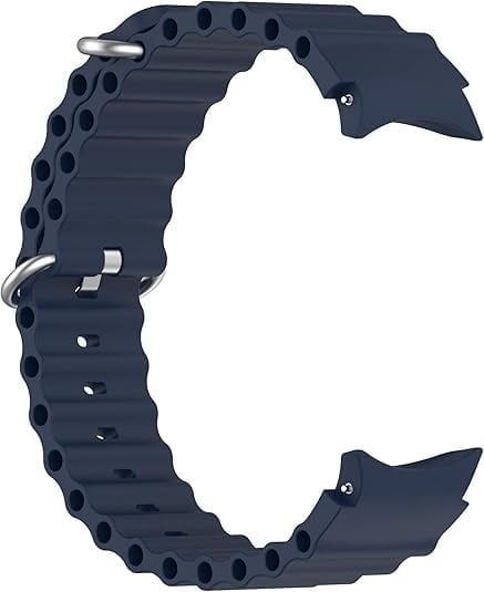 Silicone Ocean Strap, dark blue, without a watch, 3/4 front view