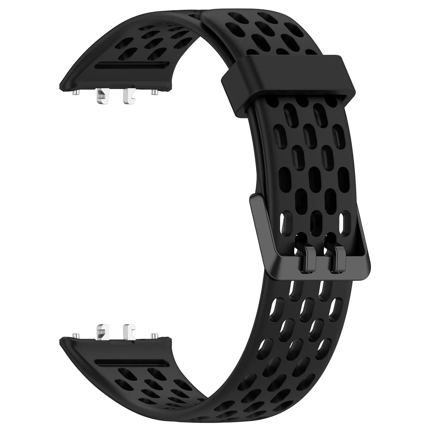 Samsung Galaxy Fit 3 ademend siliconen bandje (zwart)