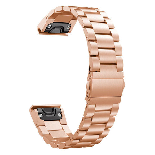 Garmin Forerunner 745 stalen band (rosé goud)