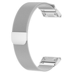 Garmin Instinct 3 - 50mm Milanese band (zilver)