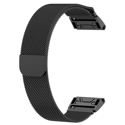 Garmin D2 Mach 1 Pro Milanese Strap (Black)