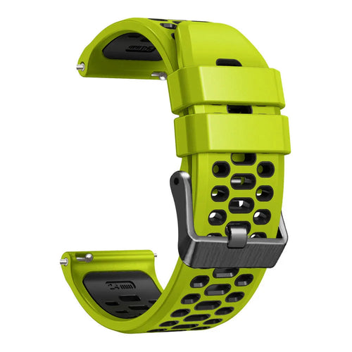 Coros Apex 4 - 46mm sport gesp bandje (lime/zwart)