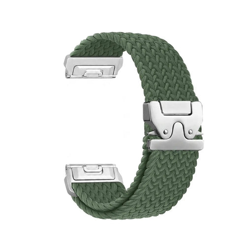 Garmin Approach S62 Braided Strap P-Buckle (Green with Silver)